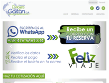 Tablet Screenshot of gaitanviajes.com